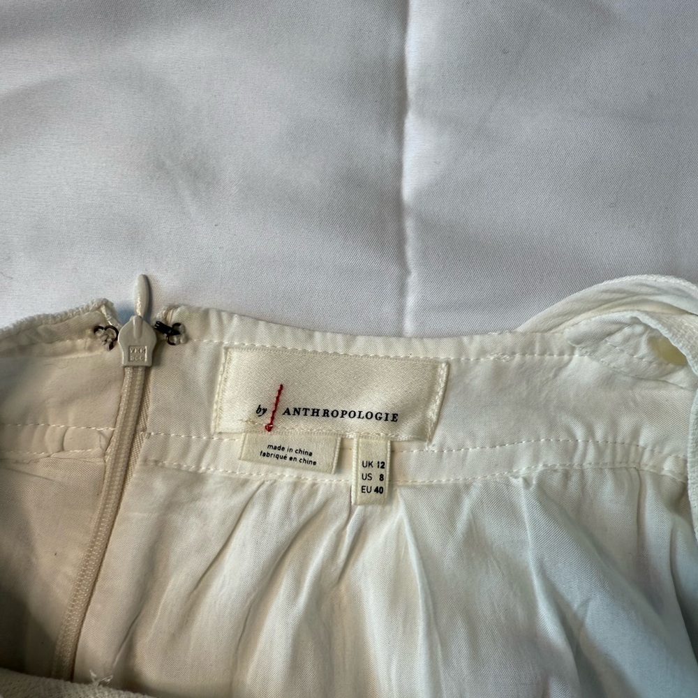Anthropologie Embroidered Floral Maxi Dress - Cream and Multicolor - Picture 3 of 3